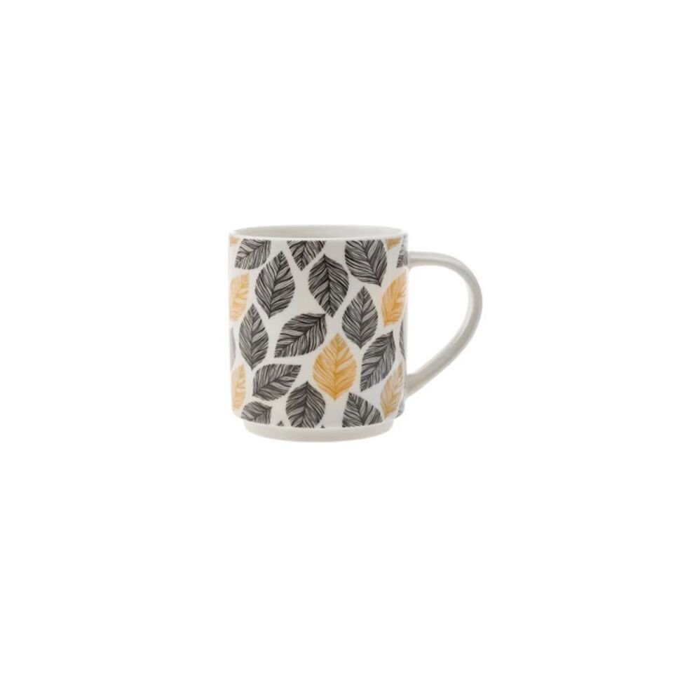 Karaca Nero 5 Parça Standlı Porselen Kupa/Mug Seti 320 Ml