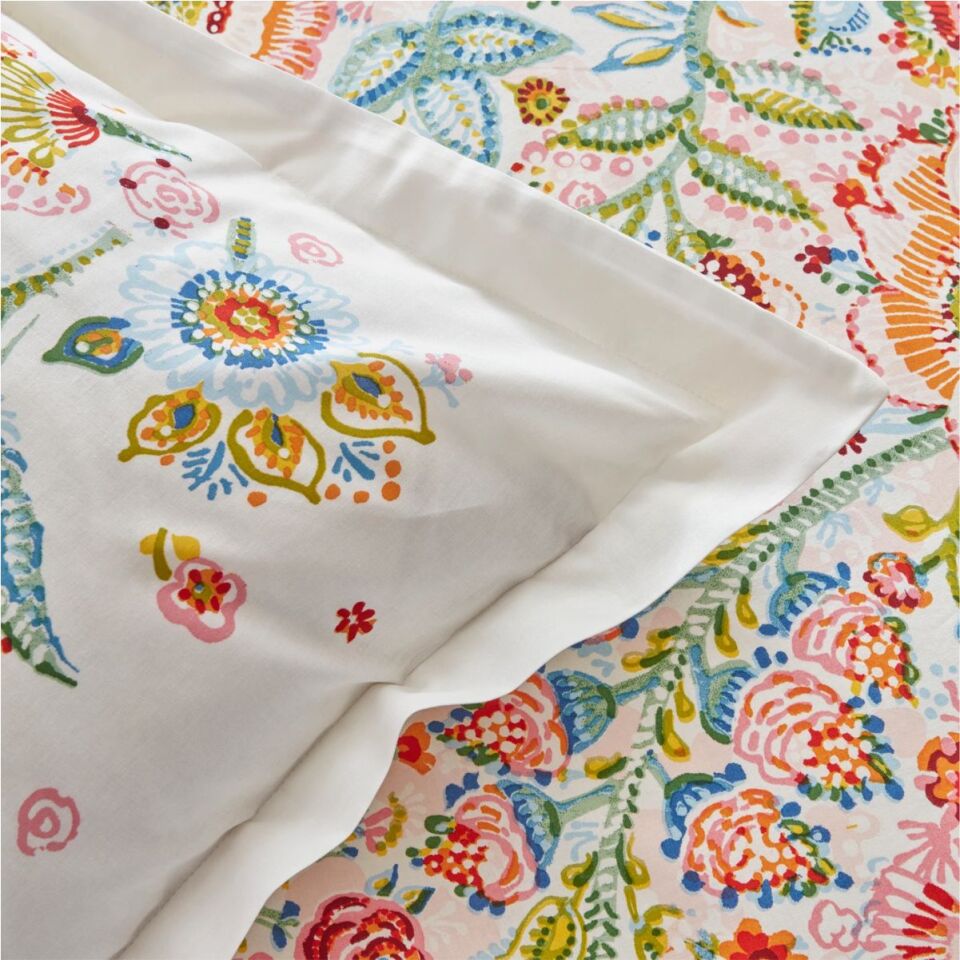 Kh Sarthe Multıcolor %100 Pamuk Cıft Ks Nevresım Pıke Takımım