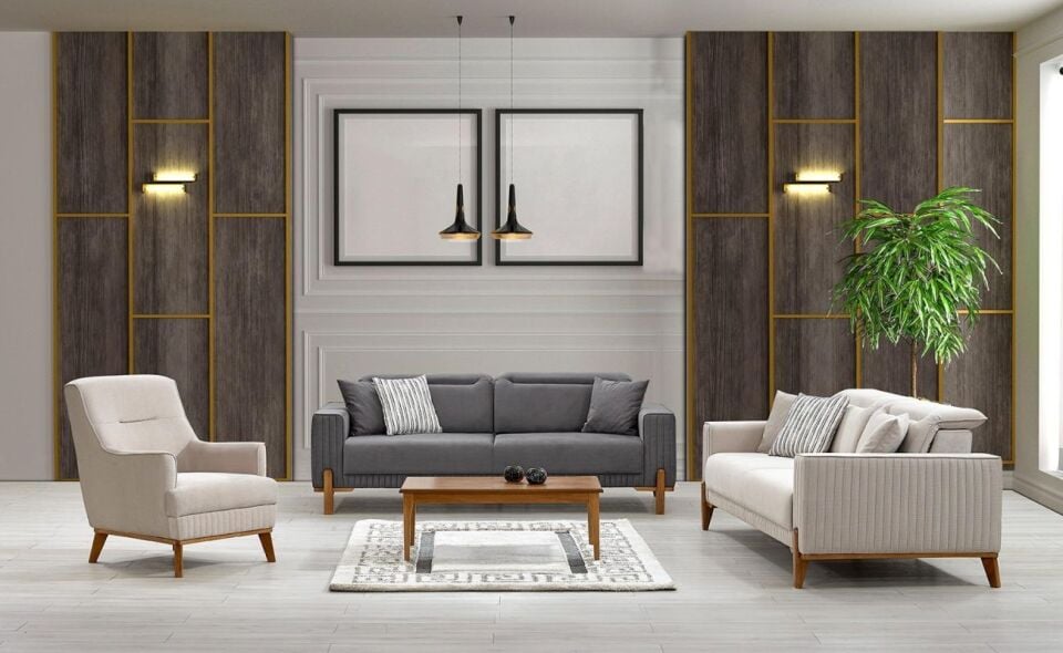 Bulut Koltuk Takımı 3+1+1 S-126/ 3 Lü S-125