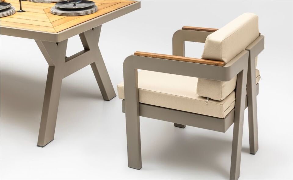 Terazzi Atlantis Ireco Tablalı (100X200X75) Masa Takımı Capy