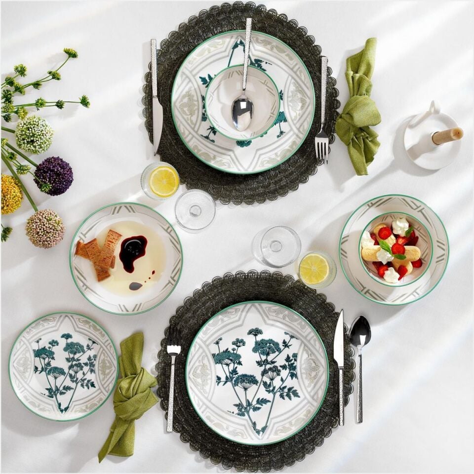 Schafer Iconıc Yemek Takımı 24 Parça Yeşil