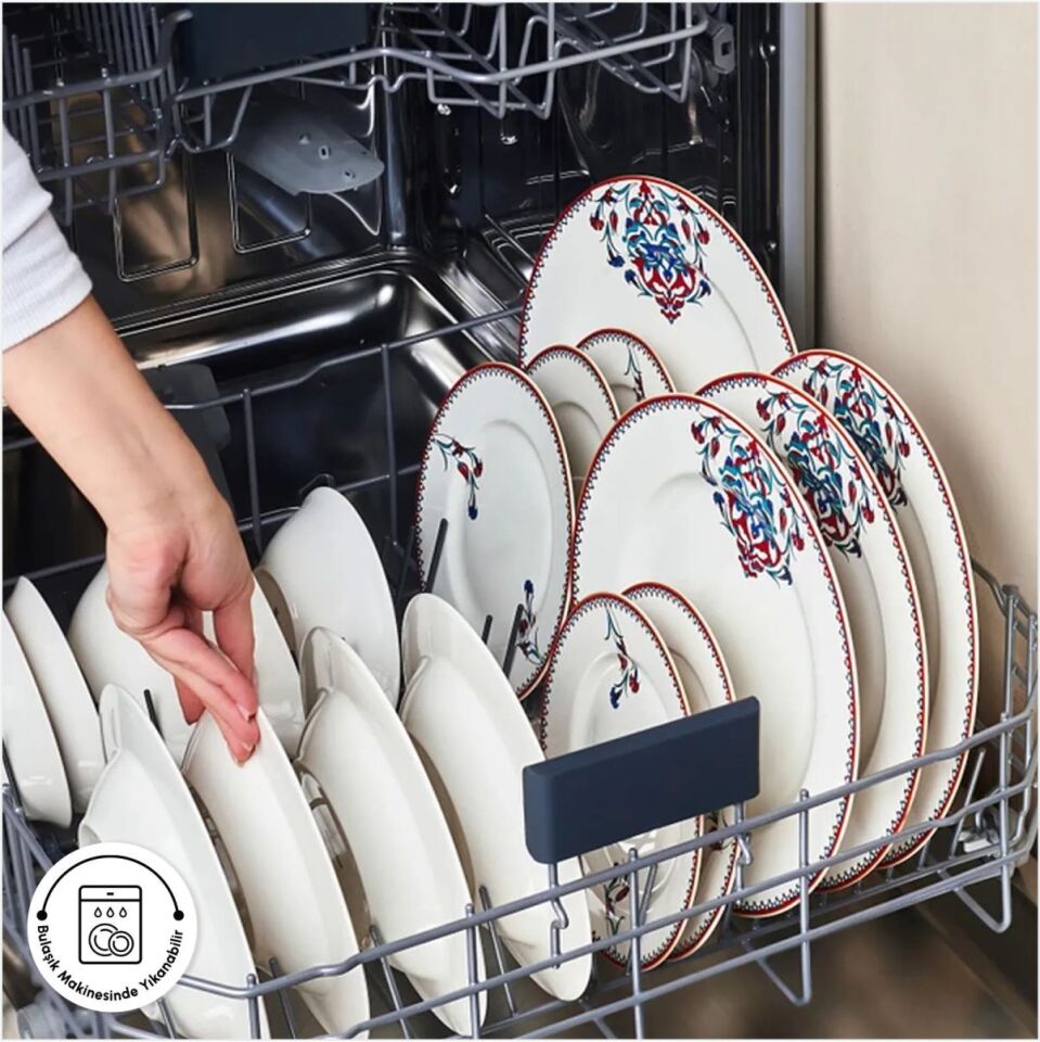 KARACA NAKKAŞ 24 PARÇA 6 KİŞİLİK YEMEK TAKIMI