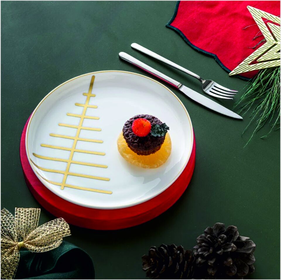 Emsan Starlıght Pasta Tabağı 21 Cm Gold
