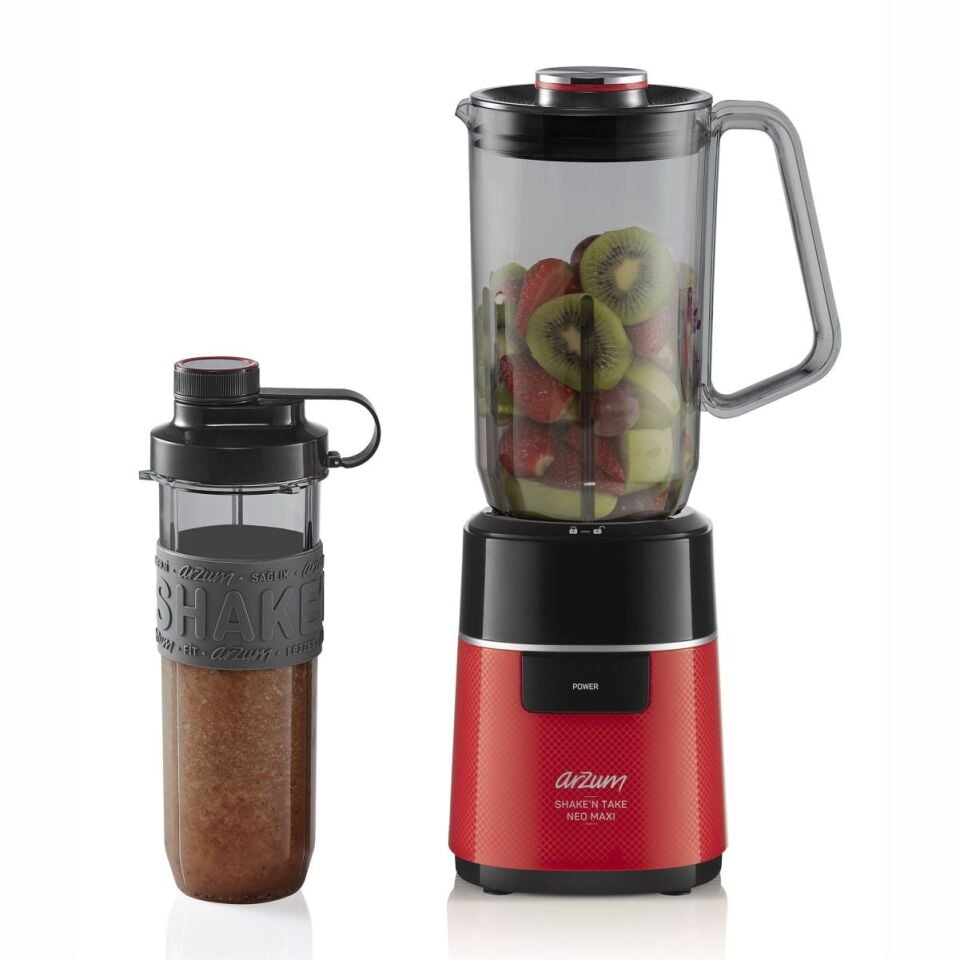 Arzum Ar1174-K Shake'N Take Neo Maxi Kişisel Sürahi Blender Kırmızı