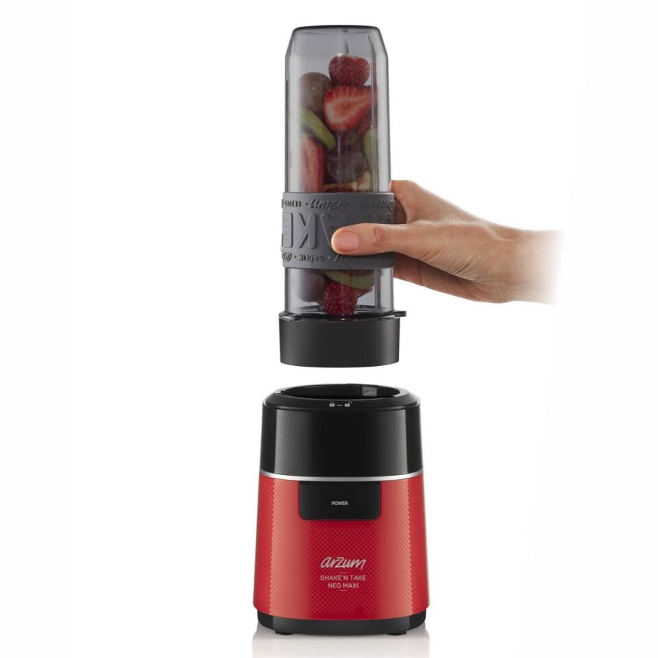 Arzum Ar1174-K Shake'N Take Neo Maxi Kişisel Sürahi Blender Kırmızı