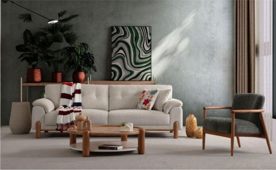 Desede Pera Koltuk Takımı 3+3 Alvito 6302/ 1+1 Alvito6710