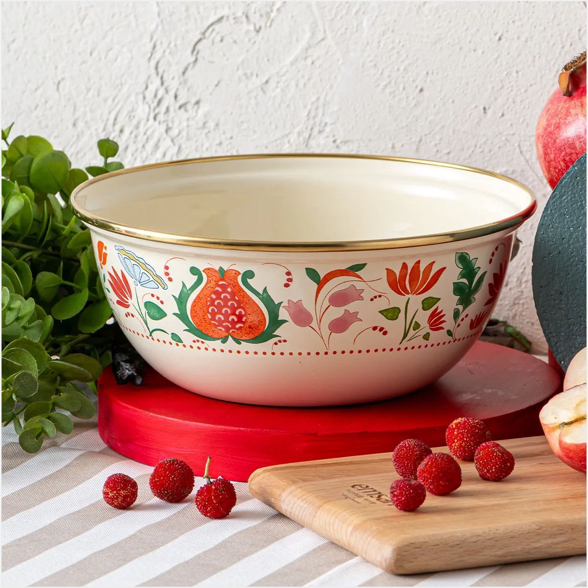 Emsan Nar-Emaye Salata Kasesi Multıcolor