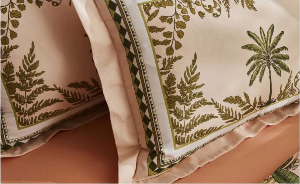 Karaca Home Afzelia Çift Kişilik Percale Nevresim Pike Hediyeli Takım Pudra