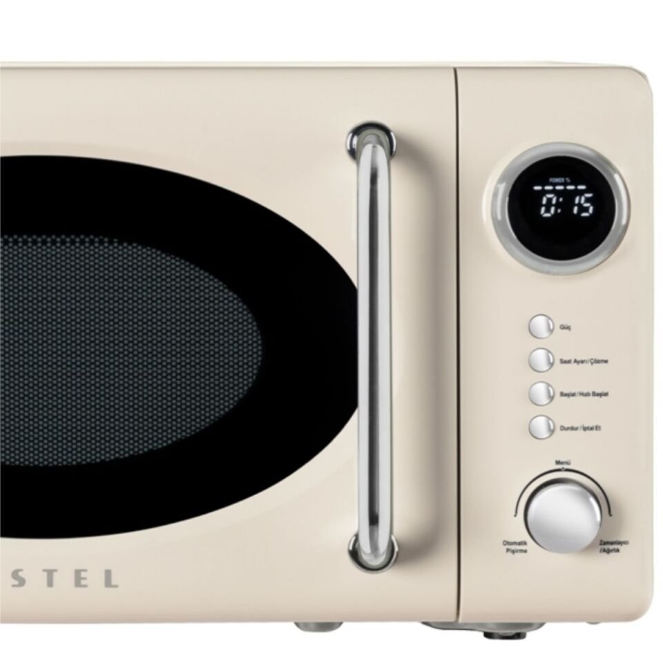 Vestel MD 20 YD Retro Bej Mikrodalga Fırın