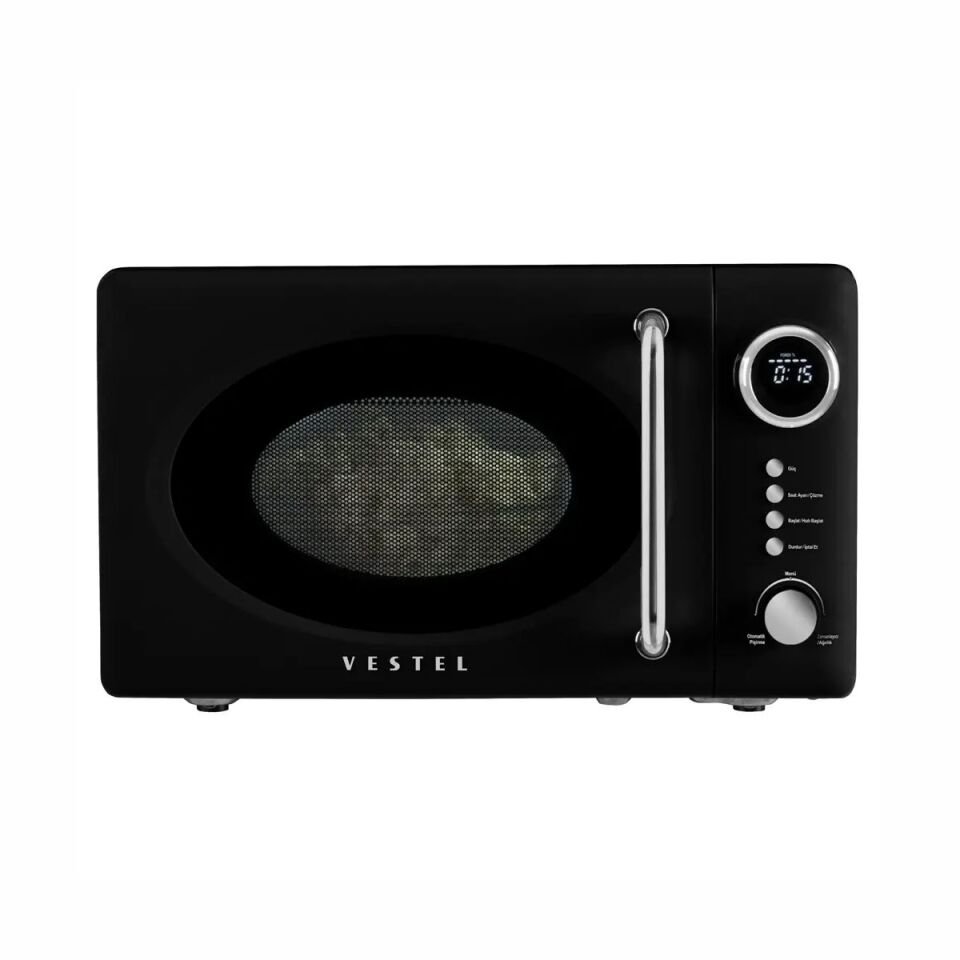 Vestel MD 20 YD Retro Siyah Mikrodalga Fırın