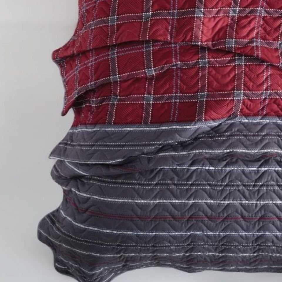 Aran Clasy Aran Clasy Ranforce Tek Kişilik Dört Mevsim Set Campus V1 Bordo