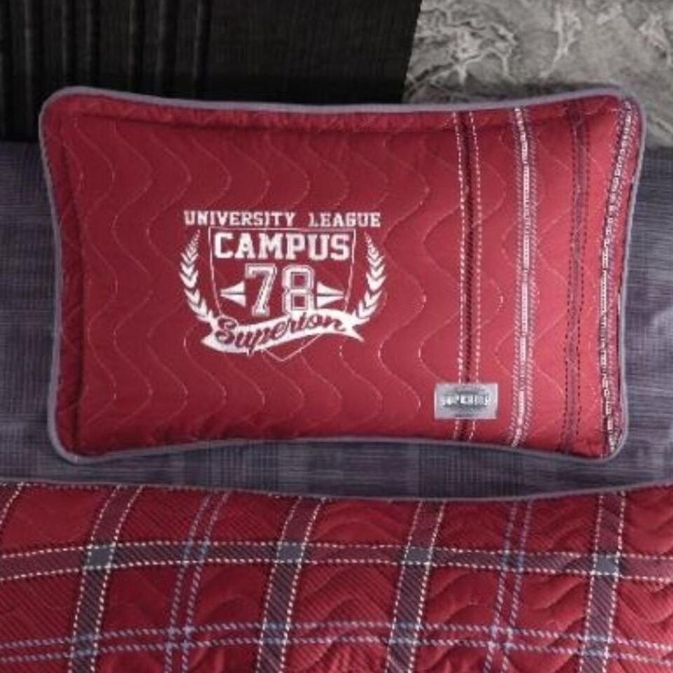 Aran Clasy Aran Clasy Ranforce Tek Kişilik Dört Mevsim Set Campus V1 Bordo