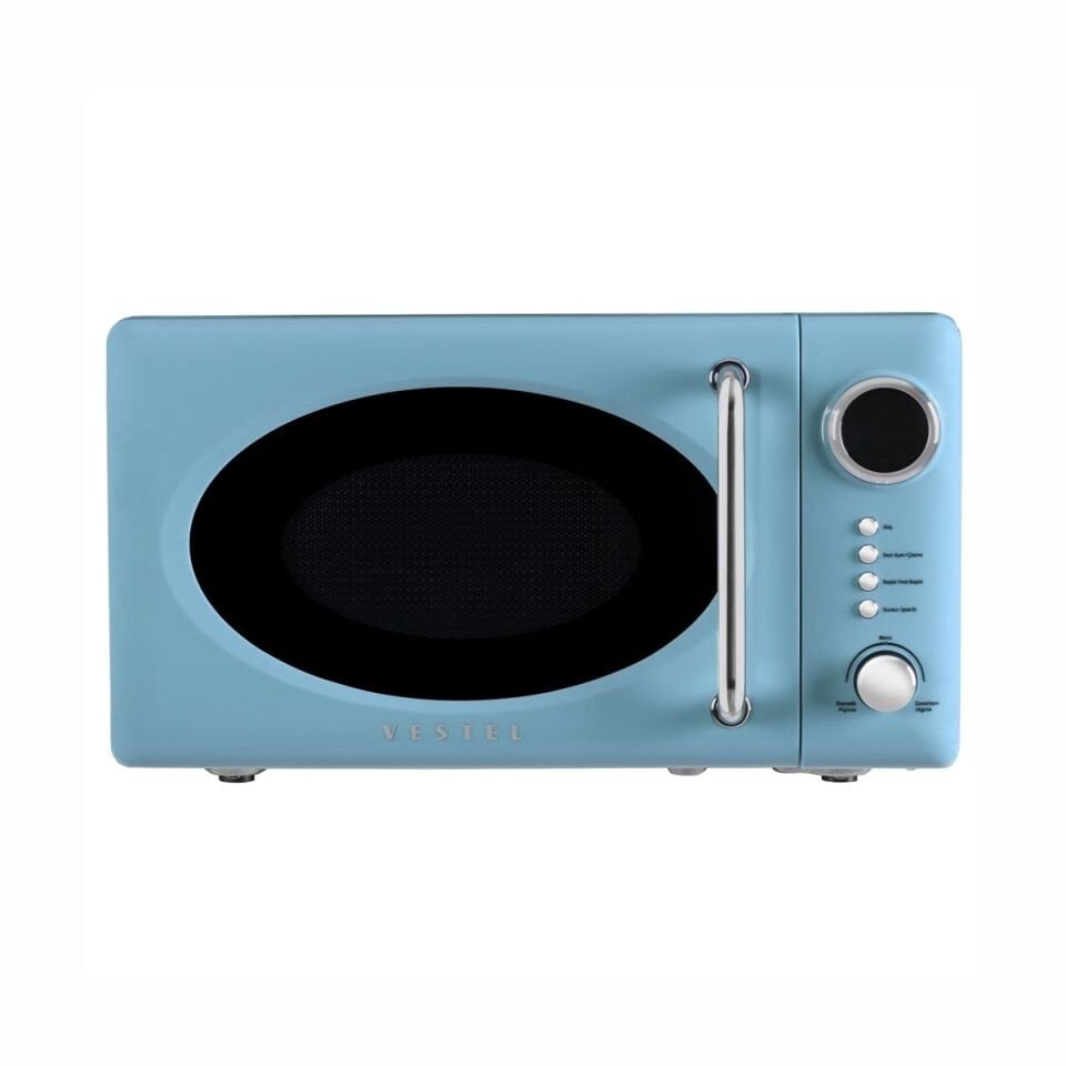 Vestel MD 20 YD Retro Düş Mavisi Mikrodalga Fırın