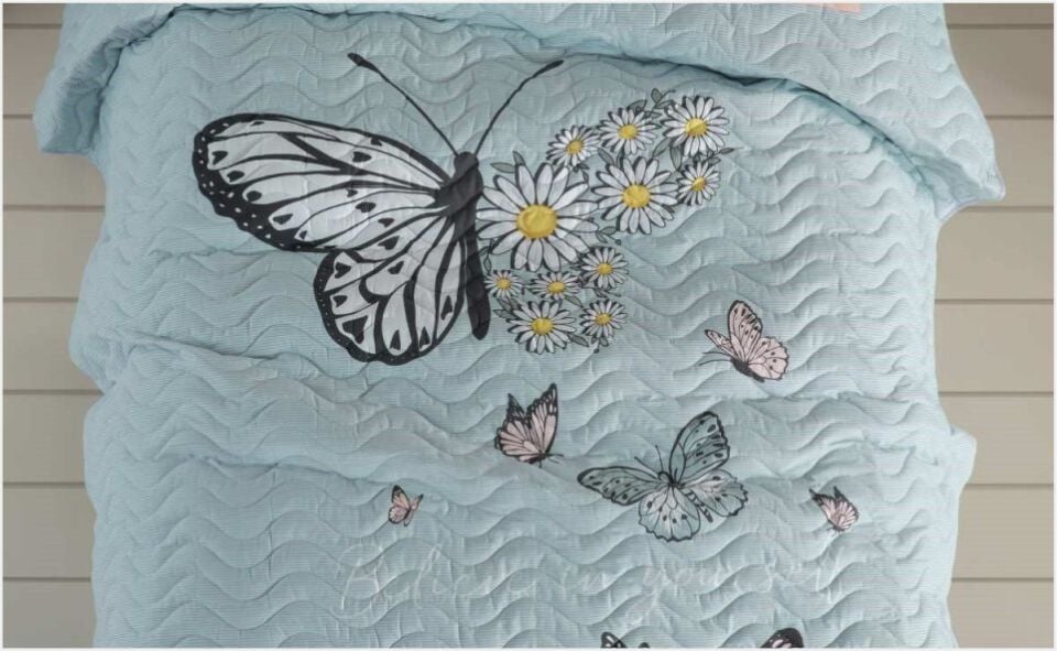 Aran Clasy Daisy Love Mint Ranforce %100 Pamuk Tek Kişilik Uyku Seti