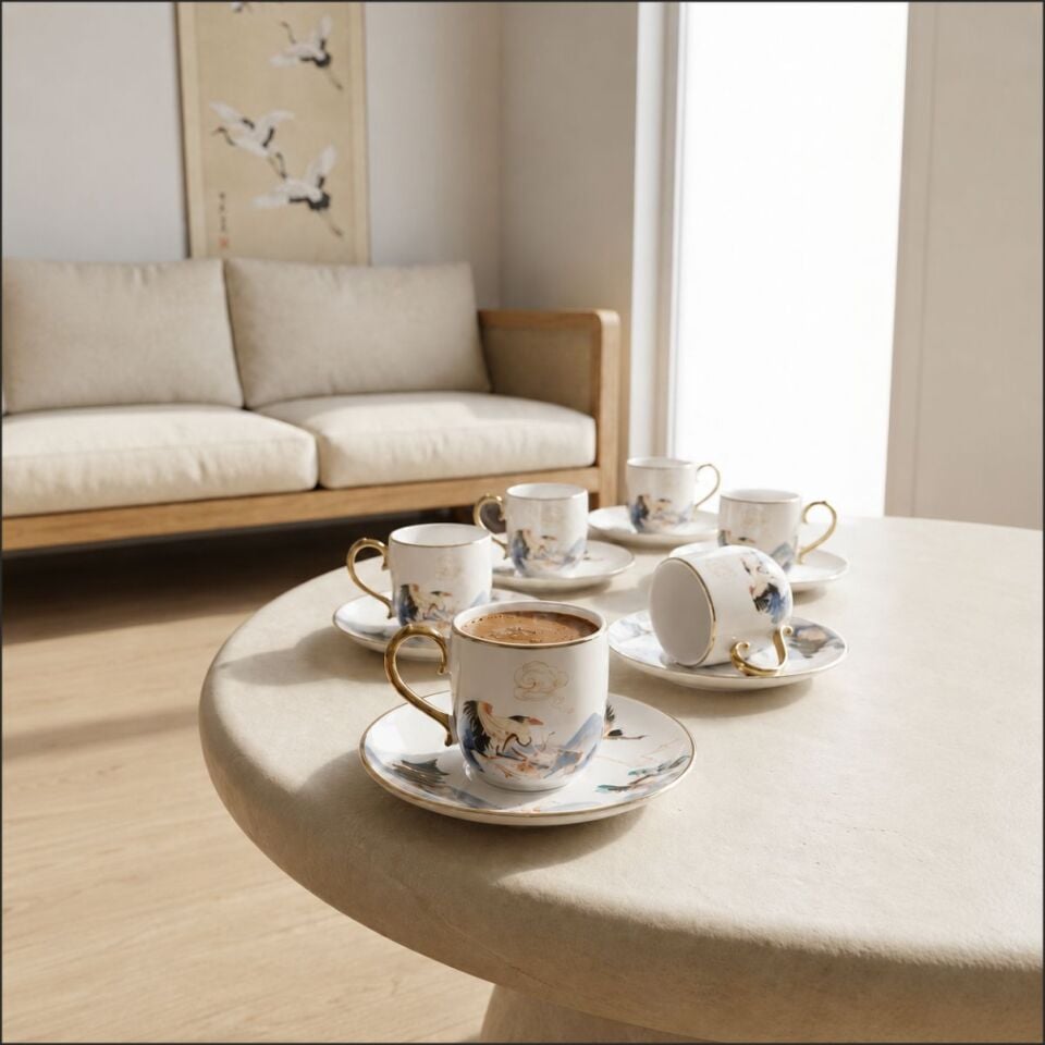 ACAR HXF-08884/8 SOPHIA 6 LI KAHVE FİNCAN TAKIMI