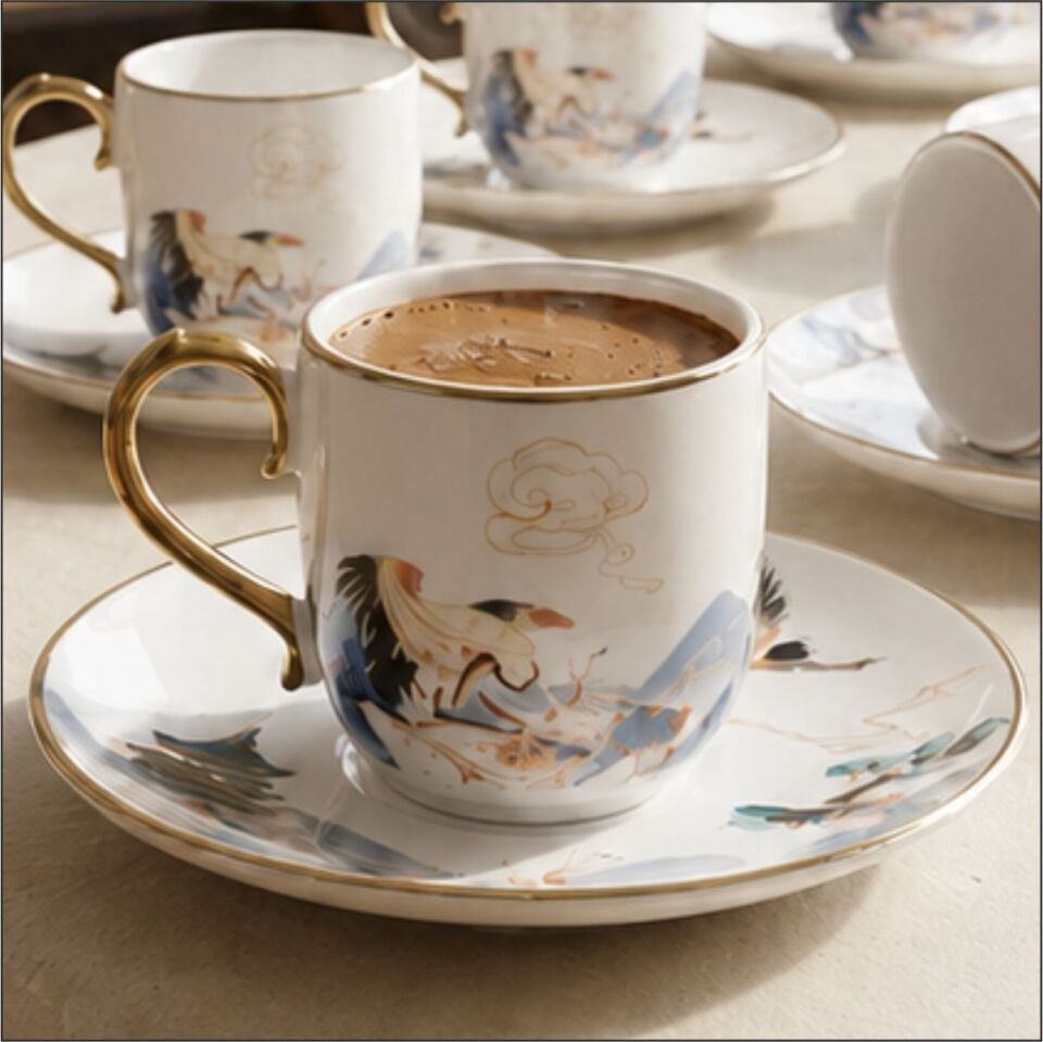ACAR HXF-08884/8 SOPHIA 6 LI KAHVE FİNCAN TAKIMI