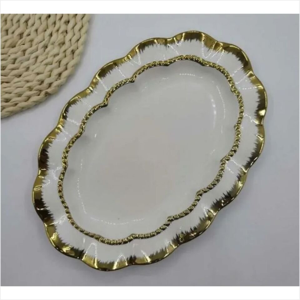 Rekabet Hs-148B Dıamond Oval Sunum Tabak Kçk 31*21*3