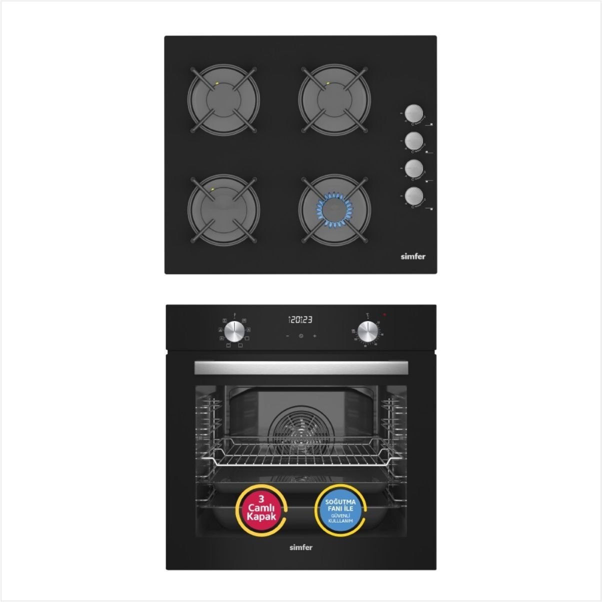 SİMFER 9 PRORAMLI SİYAH ANKESTRA SET