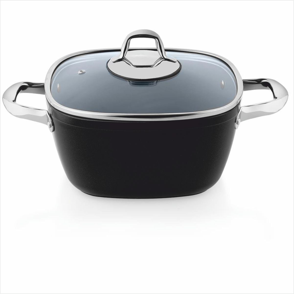 Schafer Gastronomie Master Seramik Derin Tencere 24Cm-Siyah/Gri