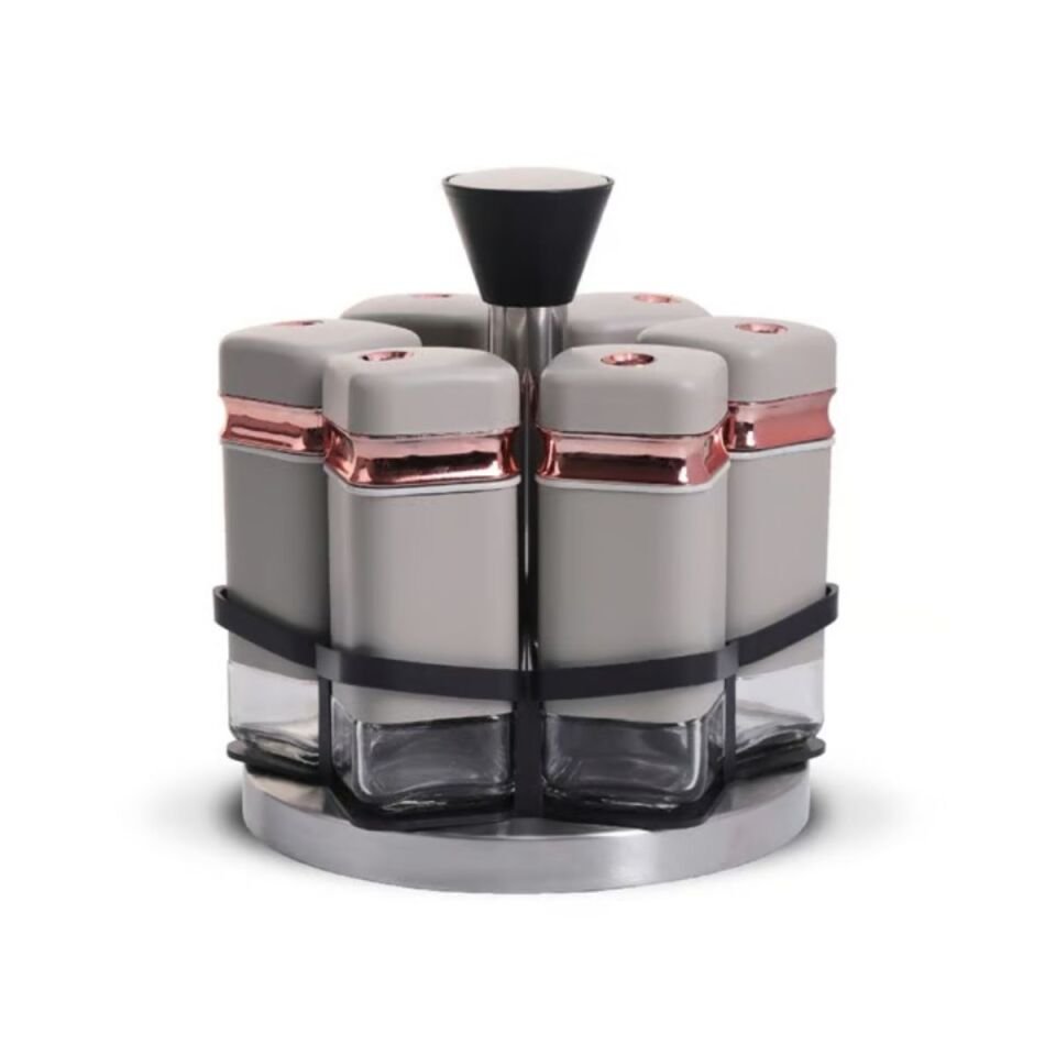 Şener P/Cam-401032 Paçi-Fiona 6Lı Dnr Std Gri Bakır Baharatlık