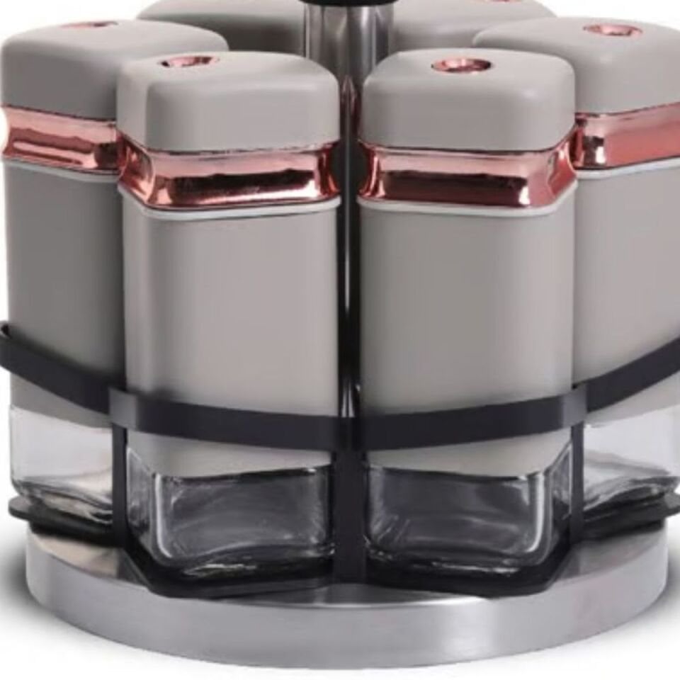 Şener P/Cam-401032 Paçi-Fiona 6Lı Dnr Std Gri Bakır Baharatlık