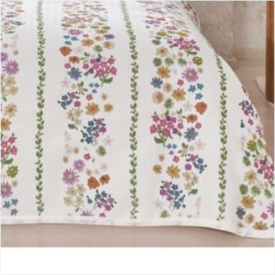 Taç Çift Kişilik Pike Takımı Lily Pembe