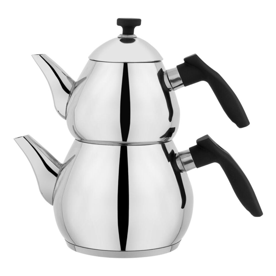 Schafer Tea Chef Orta Boy Çaydanlık Takımı 4 Parça-Siyah