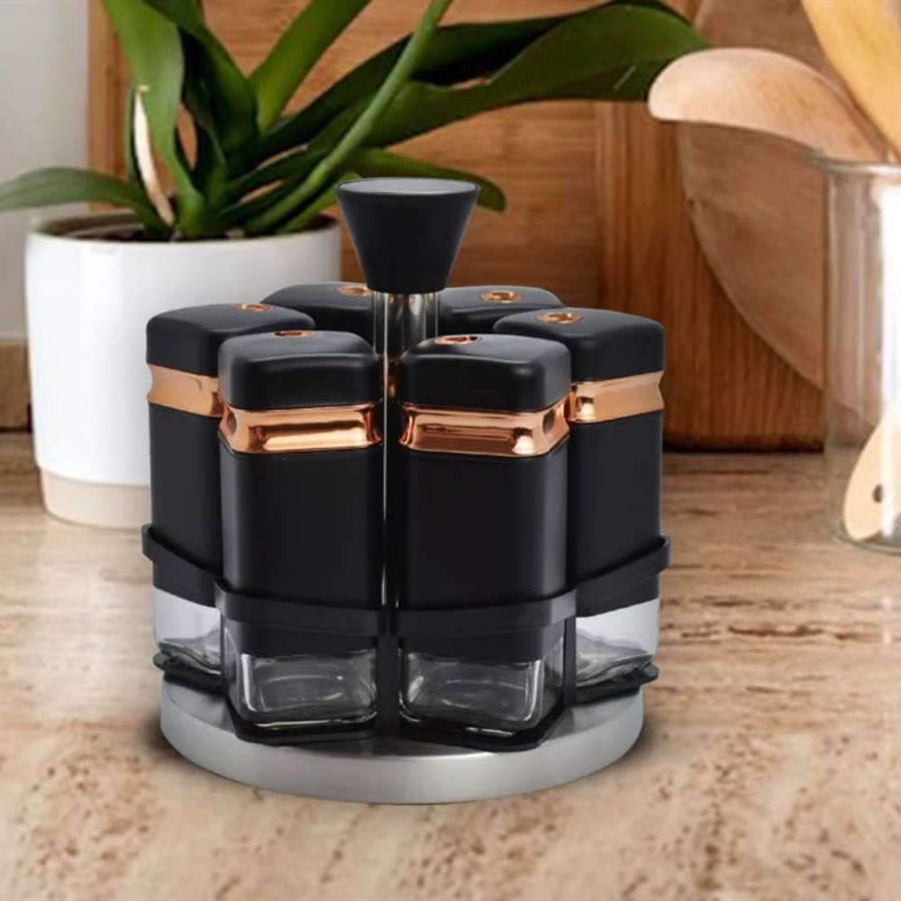 Şener P/Cam-401031 Paçi-Fiona 6Lı Dnr Std Siyah Bakır Baharatlık