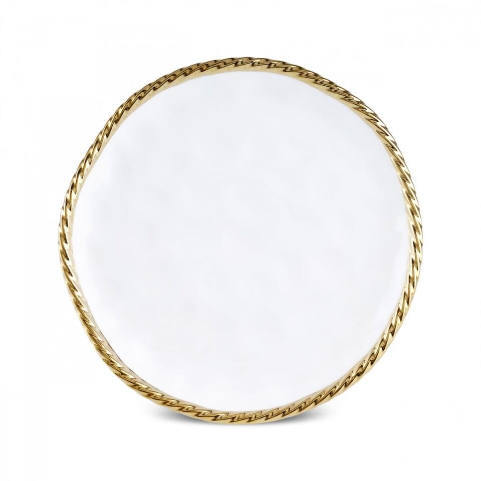 Karaca Goldest Servis Tabağı 25 Cm, Gold