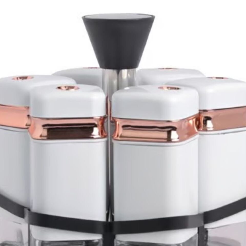 Şener P/Cam-401033 Paçi-Fiona 6Lı Dnr Std Beyaz Bakır Baharatlık