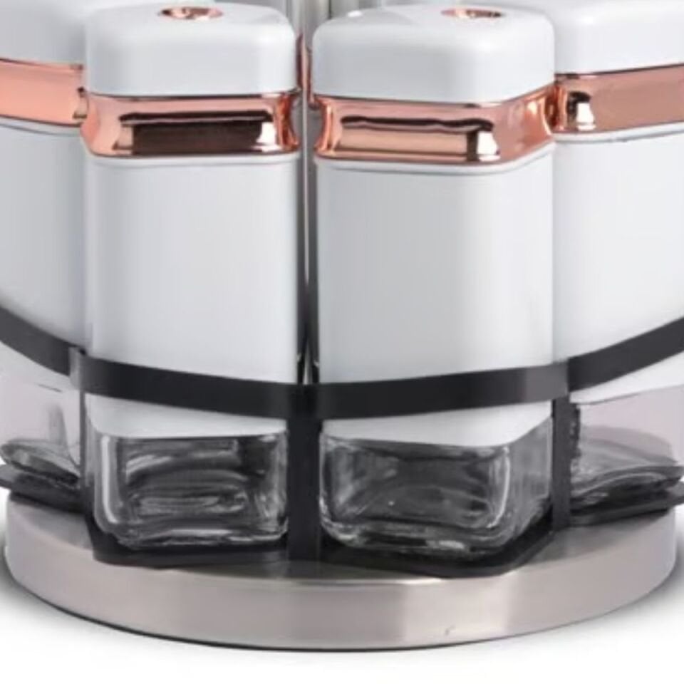 Şener P/Cam-401033 Paçi-Fiona 6Lı Dnr Std Beyaz Bakır Baharatlık