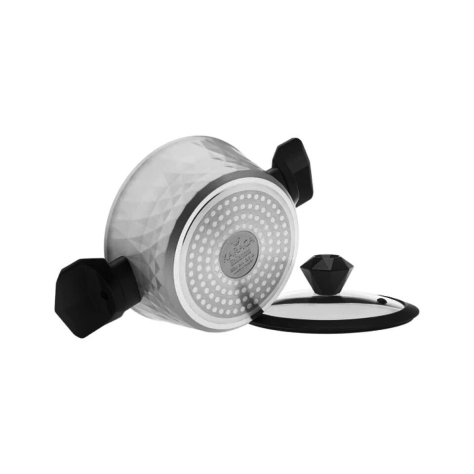 Karaca Biodiamond Antibakteriyel Kulp Rose Gold 7 Parça İndüksiyon Tabanlı Tencere Seti