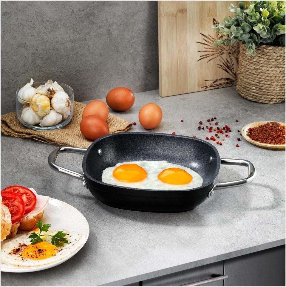 SCHAFER GASTRONOMİE MASTER SERAMİK SAHAN 20CM-SİYAH/GRİ