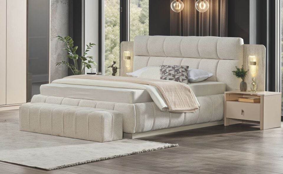 Lizbon Bazalı Karyola