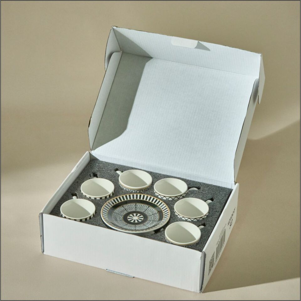 KARACA HELENİSTİK 6 KİŞİLİK KAHVE FİNCANI 80 ML