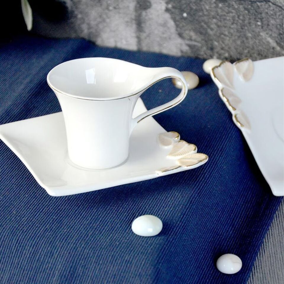 Şener Por-101748Paçi-Renkli Figürlü 6Lı Kahve Fincanı