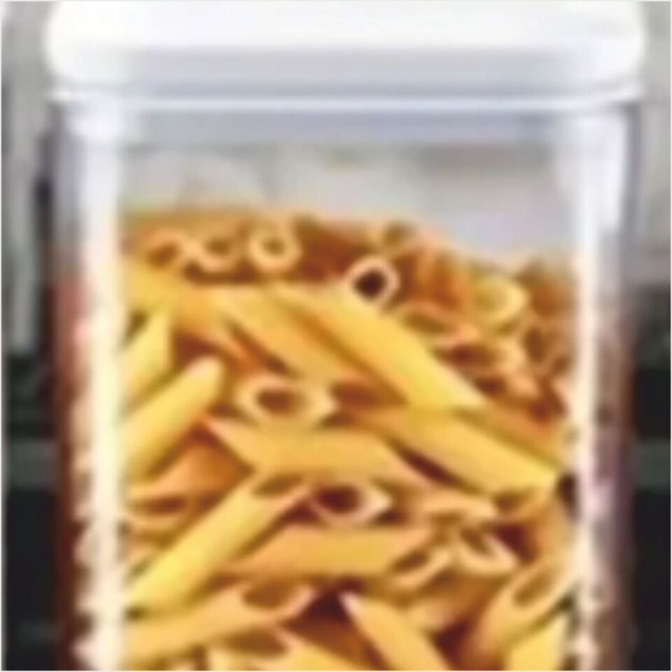 Kosova Oky-81071 Vkm-51 Şeffaf Beyaz Kapak Klips Erzak Kavanoz 900Ml