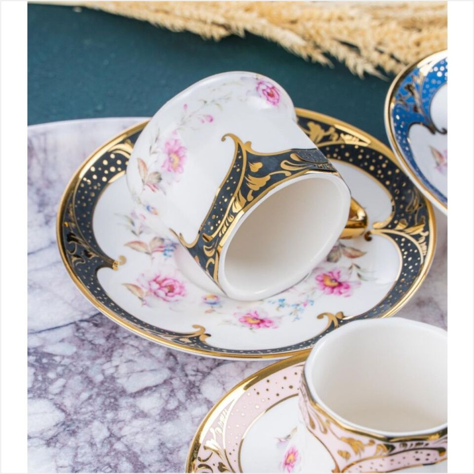 Rekabet Vrm 012 Mira 6'Lı Kahve Fincan Seti 90 Cc.