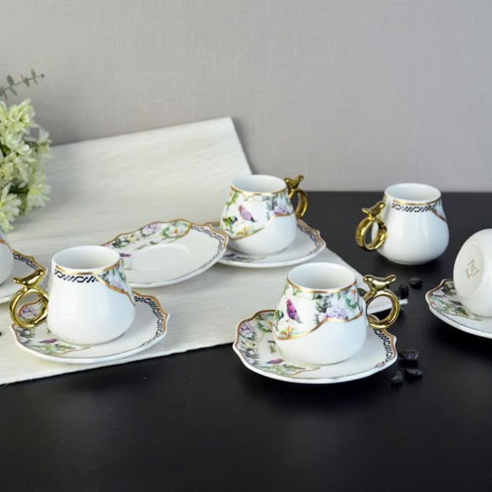 Şener Por-101743Paçi-Uccello Por.6Lı Kahve Fincanı