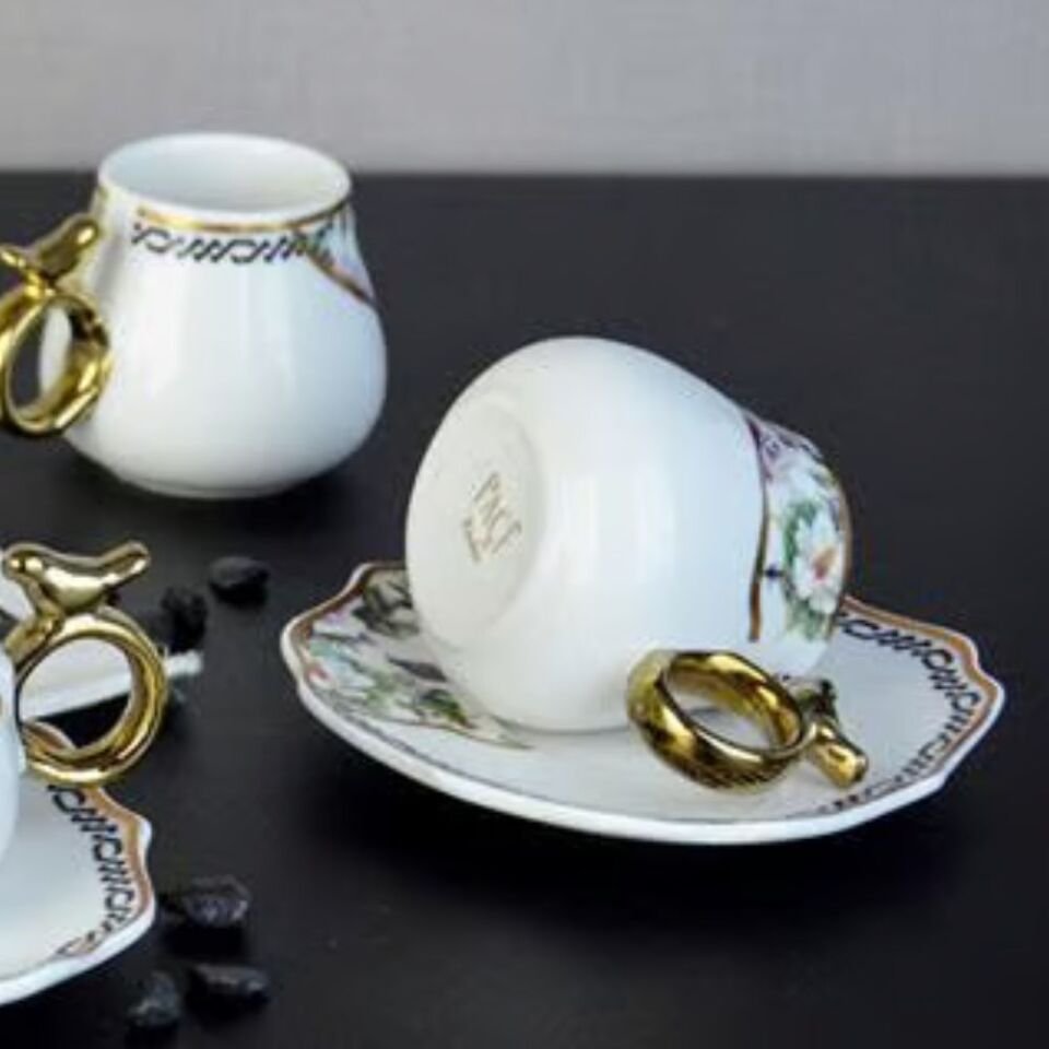 Şener Por-101743Paçi-Uccello Por.6Lı Kahve Fincanı