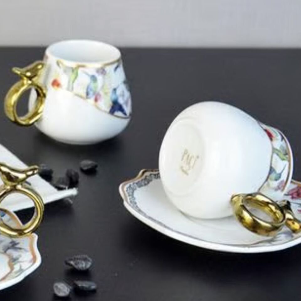 Şener Por-101743Paçi-Uccello Por.6Lı Kahve Fincanı