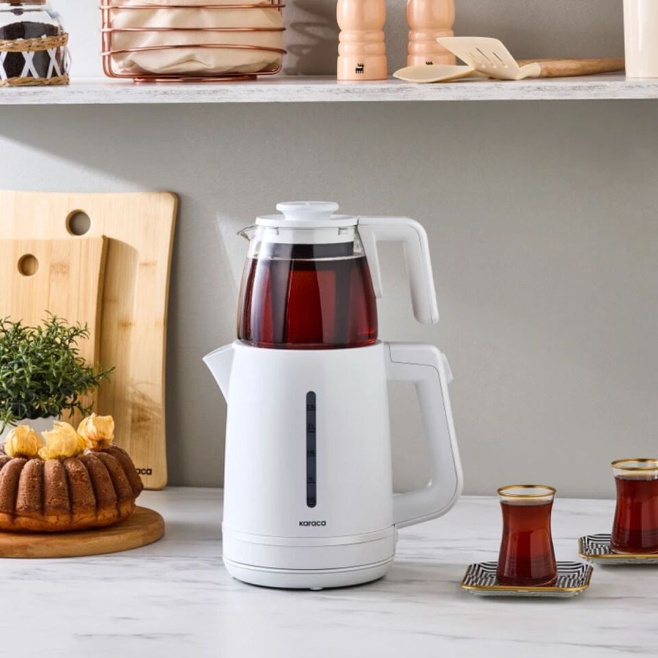 Karaca Tea Grande Xl Çay Makinesi Pearl Whıte
