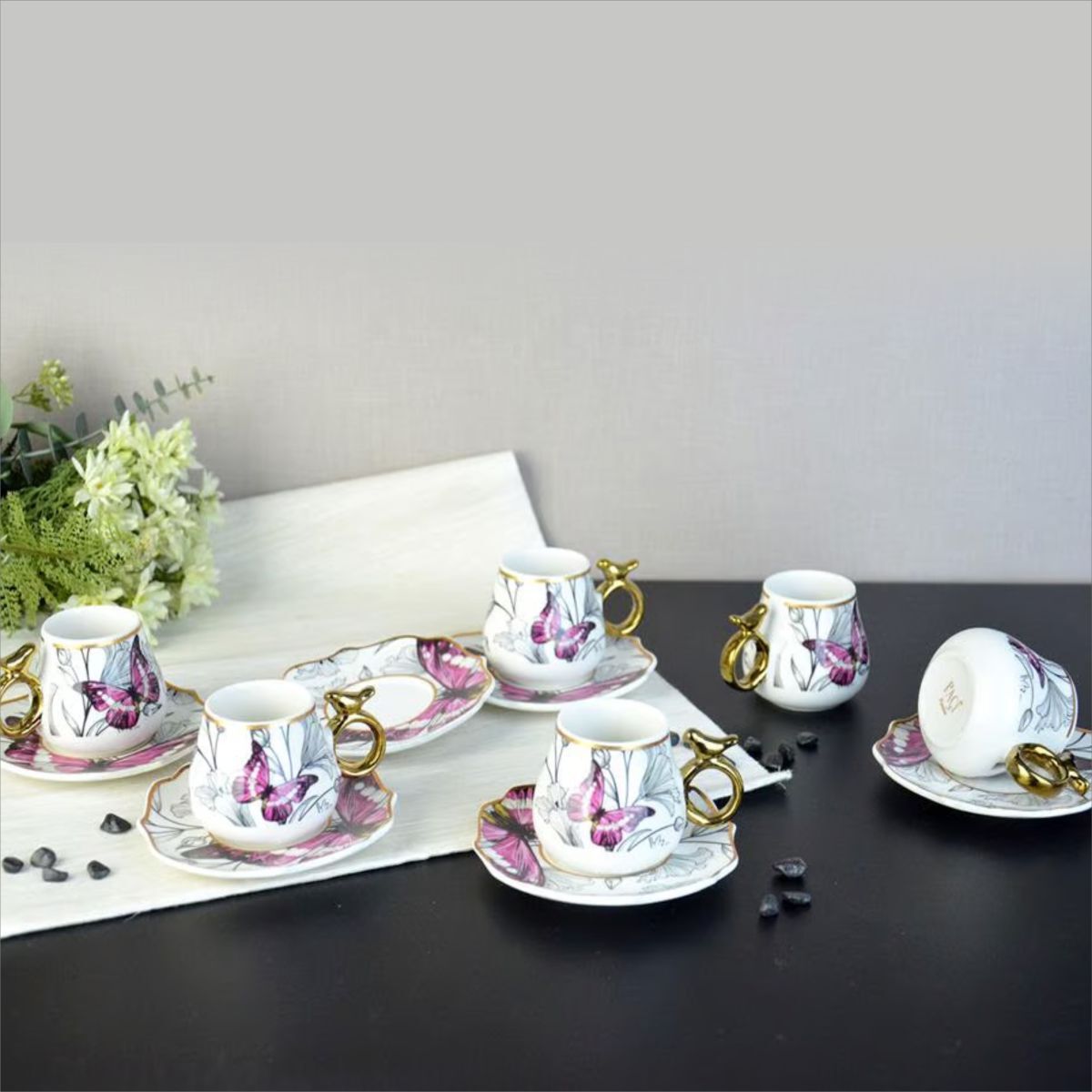 Şener Por-101744Paçi-Uccello Por.6Lı Kahve Fincanı