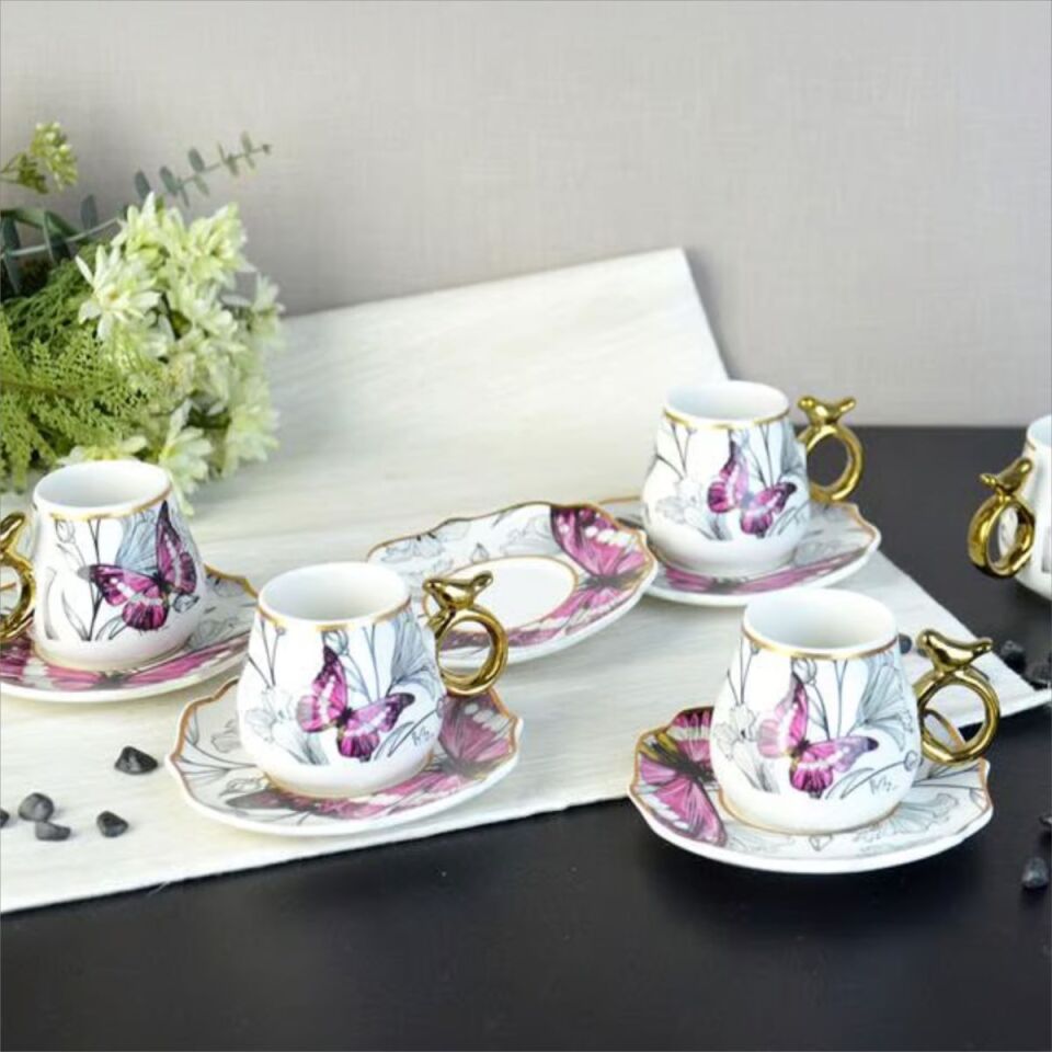 Şener Por-101744Paçi-Uccello Por.6Lı Kahve Fincanı