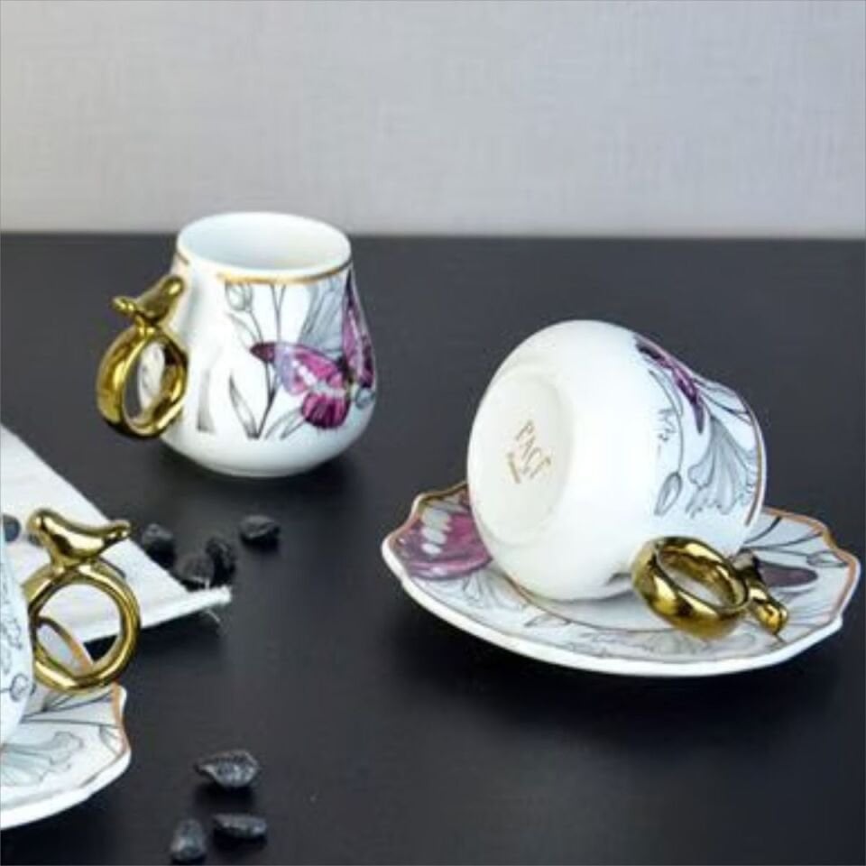 Şener Por-101744Paçi-Uccello Por.6Lı Kahve Fincanı