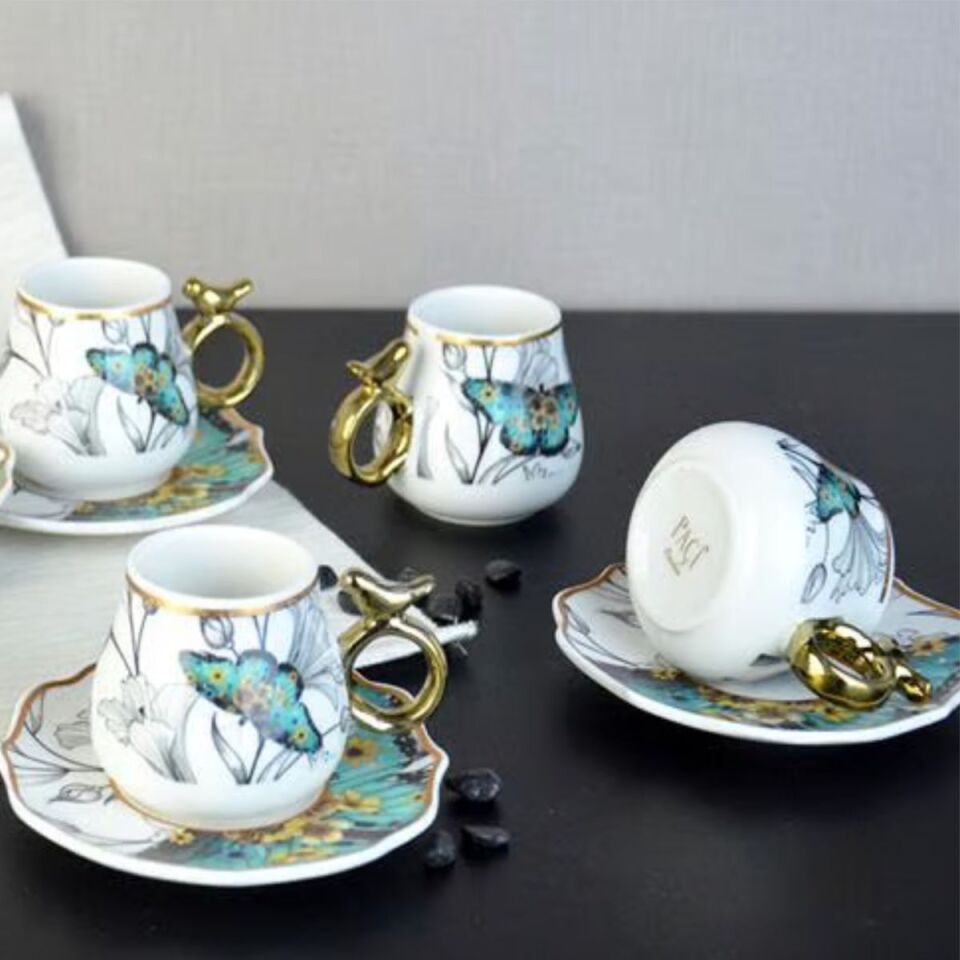 Şener Por-101744Paçi-Uccello Por.6Lı Kahve Fincanı