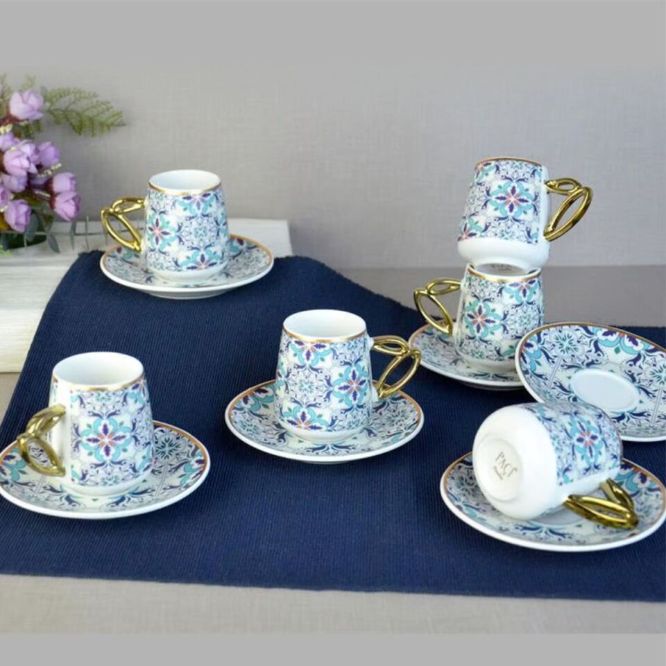 Şener Por-101736Paçi-Ethnıc Por.6Lı Kahve Fincanı