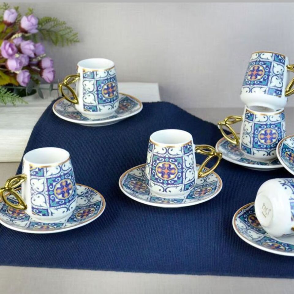 Şener Por-101736Paçi-Ethnıc Por.6Lı Kahve Fincanı