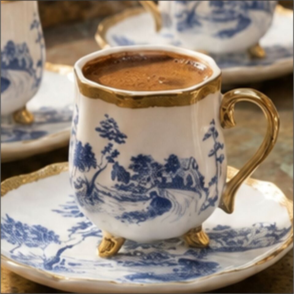 ACAR HXF-08892/8 SOLANA & SULİEN 6 LI KAHVE FİNCAN TAKIMI