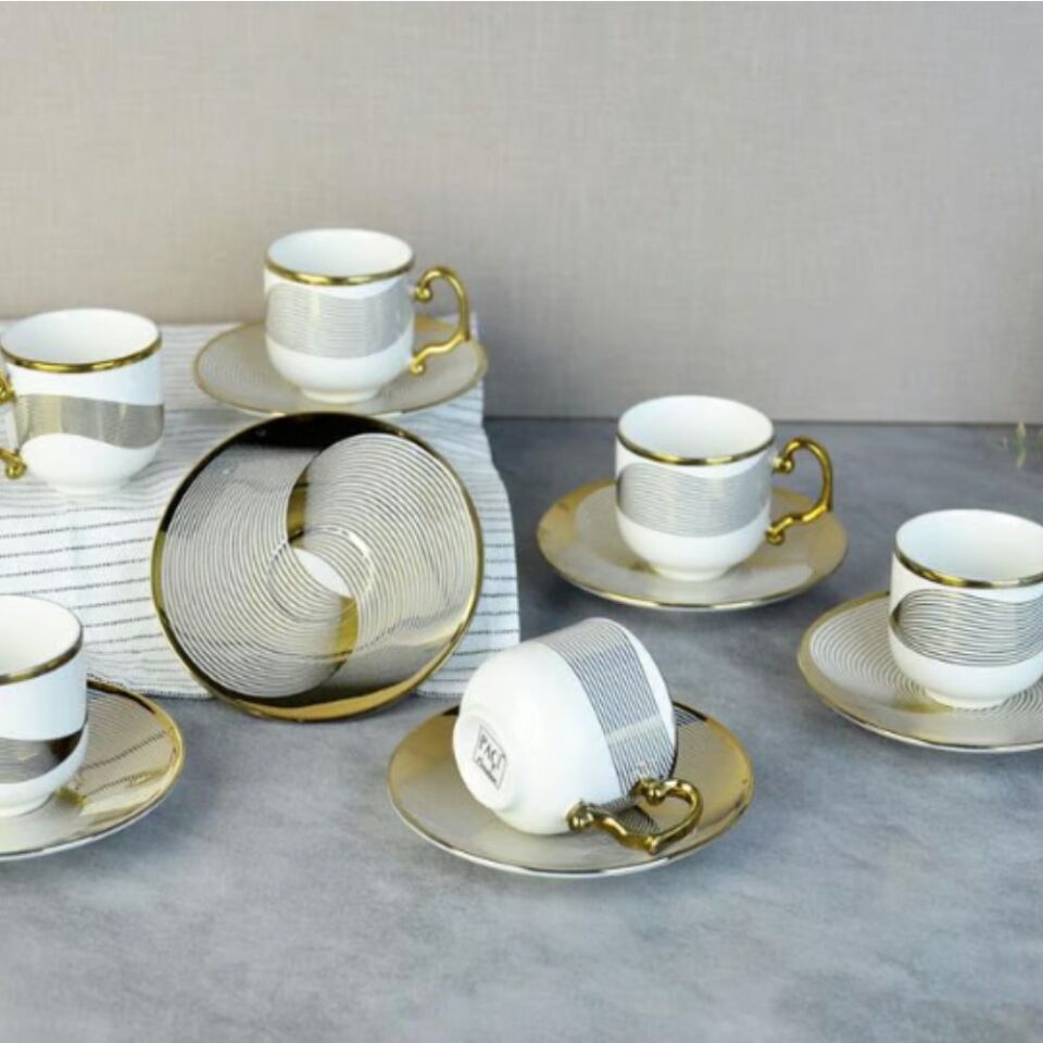 Şener Por-101532Paçi-Balın Yaldızlı Kahve Fincanı